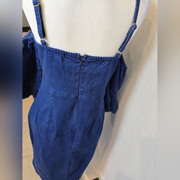 Jealous Tomato Denim Off-Shoulder Dress - Picture 10 of 12